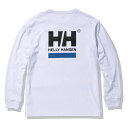 ヘリーハンセン アウトドアウェア レディース HELLY HANSEN(ヘリーハンセン) ロングスリーブ HH スクエア ロゴ ティー XL クリアホワイト(CW) HE32332