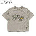 F.O.KIDS(エフ・オー・キッズ) Kid's JRD×ISOBREWINGコラボ FAM CAMP Tee キッズ 150 グレー R207173(4)