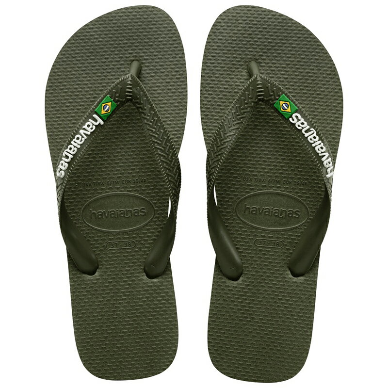 havaianas ハワイアナス Brasil Logo ブラジルロゴ /ビーチサンダル 25/26cm 3058 Moss/Moss 4110850