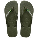 havaianas ハワイアナス Brasil Logo ブラジルロゴ /ビーチサンダル 28cm 3058 Moss/Moss 4110850