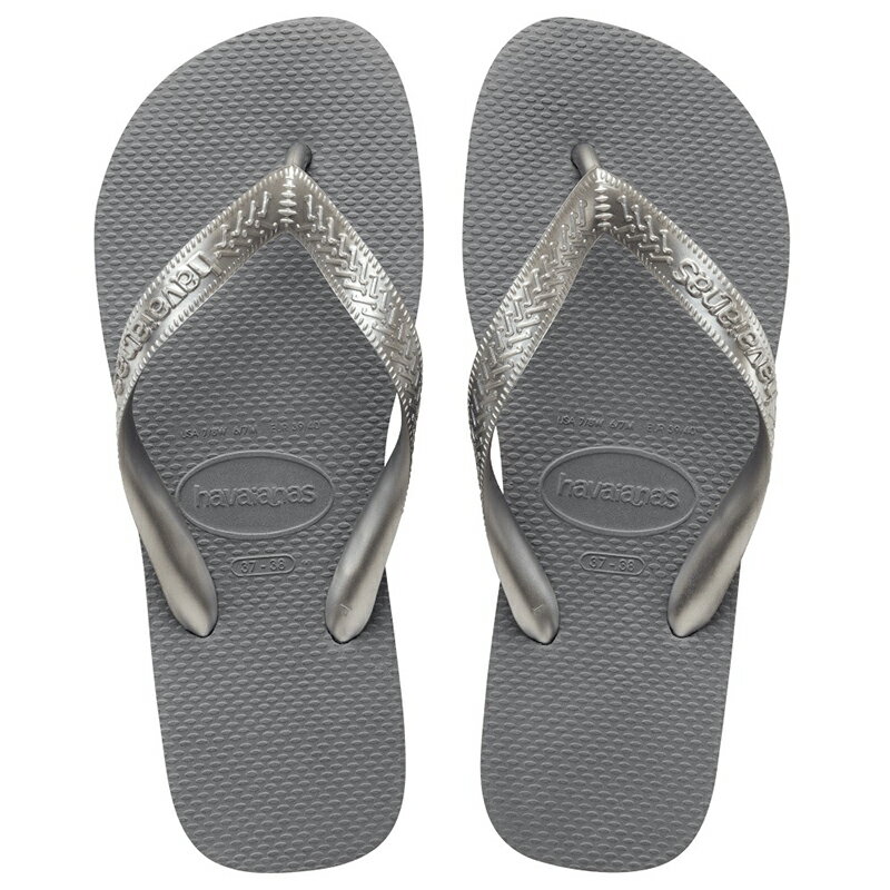 havaianas(ハワイアナス) Top(トップ)/ビーチサンダル 25/26cm 5178(Steel Gray) 4000029