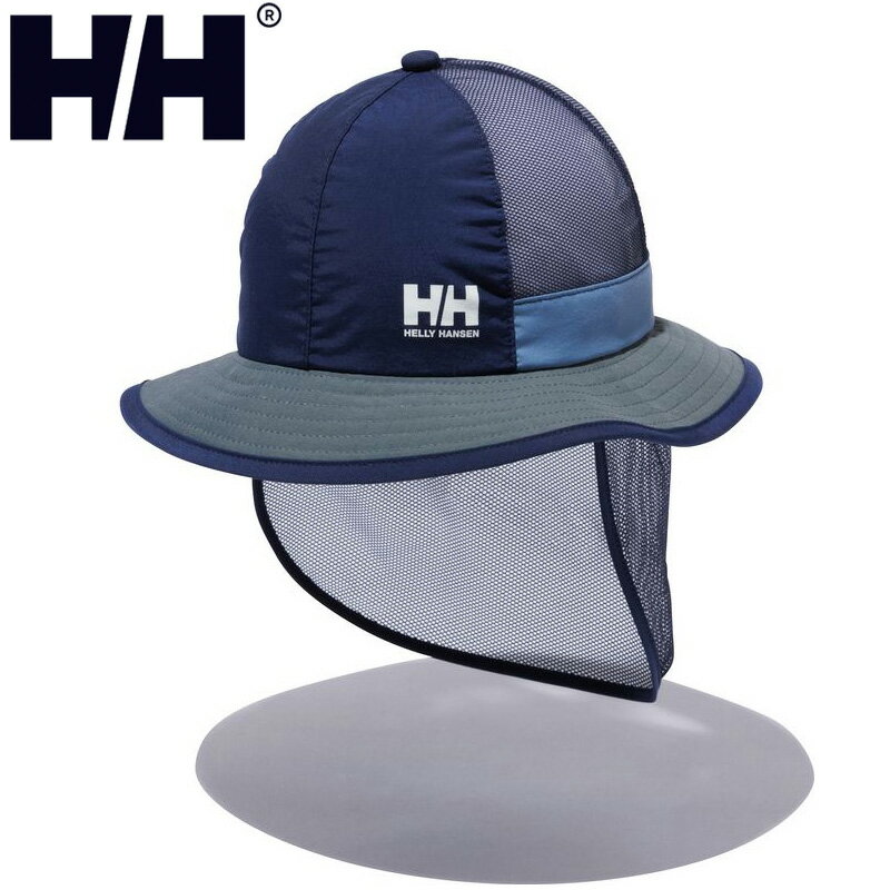 HELLY HANSEN(ヘリーハンセン) K AMPHIBIOUS MESH HAT(キッズ アンヒビアス メッシュハット) KS ヘリーブルー×フォグブルー(HF) HCJ92301