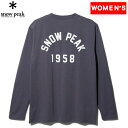 スノーピーク(snow peak) Foam Printed L/S T shirt Snow Peak 1 Charcoal TS-23AU00400CH