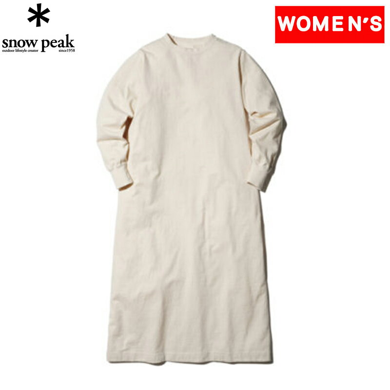 スノーピーク(snow peak) 【23秋冬】Recycled Cotton Heavy L/S Dress 2 Ecru SW-22AW401R01EC