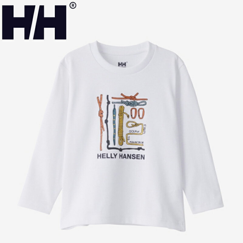 HELLY HANSEN(إ꡼ϥ󥻥) K L/S ROPE WORK TEE(å 󥰥꡼֥ץƥ) 140cm ꥢۥ磻(CW) HJ32367