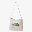 楽天ナチュラム アパレル専門店THE NORTH FACE（ザ・ノース・フェイス） 【24春夏】ORGANIC COTTON MUSETTE（オーガニックコットンミュゼット） ONE SIZE ナチュラル×ビンヤードグリーン（NG） NM82387