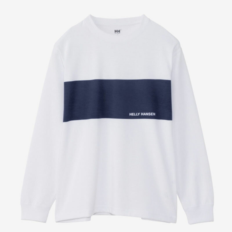 ヘリーハンセン アウトドアウェア レディース HELLY HANSEN(ヘリーハンセン) L/S ONE BORDER TEE(ロングスリーブ ワンボーダーティー)ユニセックス S クリアホワイト(CW) HH32382