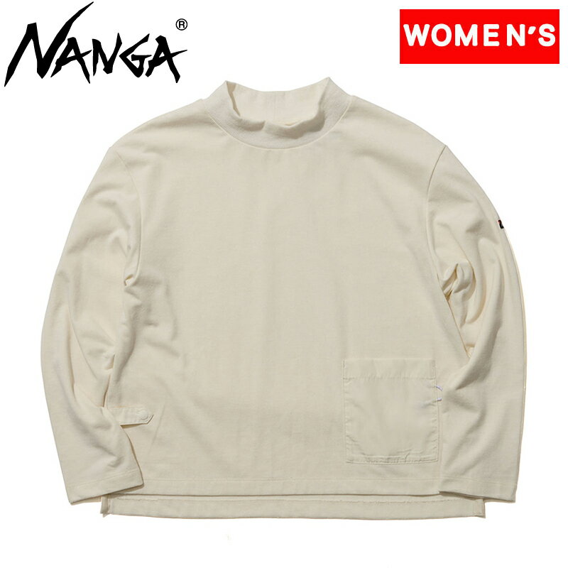 ナンガ(NANGA) エコ ハイブリッド モックネック ロングスリーブ ティー ウィメンズ WM WHT NW2332-1G233