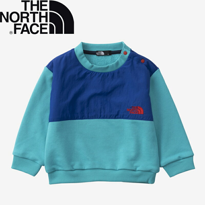 THE NORTH FACE(ザ・ノース・フェイス) Baby's DENALI SWEAT CREW(デナリ スウェット クルー)ベビー 80 アプレブルー(AB) NTB62333