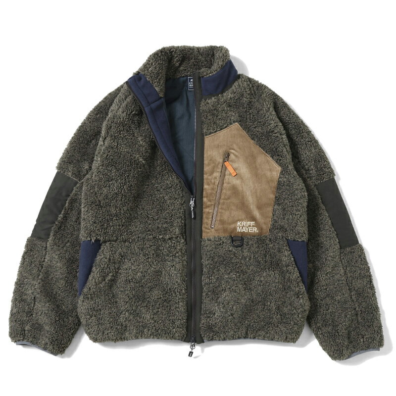 クリフメイヤー ボアジャケット メンズ KRIFF MAYER(クリフメイヤー) Men's シャギーボア JACKET メンズ M 68(OLIVE) 2314400