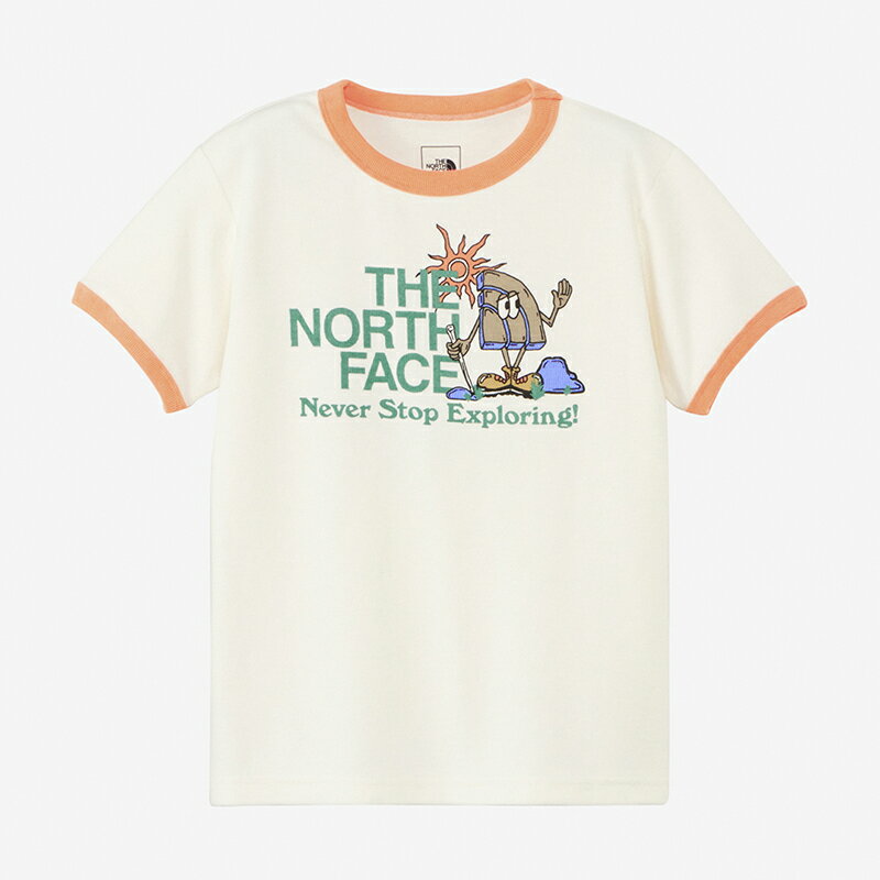 THE NORTH FACE(ザ・ノース・フェイス) 【24春夏】Kid's S/S LATCH PILE RINGER TEE キッズ 100cm オフホワイト(OW) NTJ32438