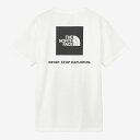 THE NORTH FACE(ザ・ノース・フェイス) 【24春夏】Women's S/S BACK SQUARE LOGO TEE ウィメンズ M ホワイト(W) NTW32447