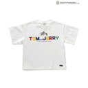 F.O.KIDS(エフ・オー・キッズ) Kid's トム&ジェリーコラボ ブロックロゴ Tシャツ キッズ 120 オフホワイト R207034(4)