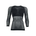 MILLET(ミレー) ウィメンズ ドライナミック メッシュ 3/4 スリーブ MAB N0247(BLACK-NOIR) MIV01358