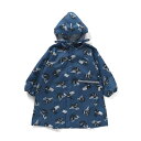 Ampersand(アンパサンド) Kid's 総柄 ランドコート(はたらくくるま柄) キッズ 110〜120cm ブルー L163014