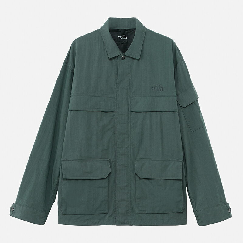 THE NORTH FACE(ザ・ノース・フェイス) 【24春夏】GEOLOGY SHIRT(ジオロジー シャツ)ユニセックス M スプルースグリーン(SR) NR62360