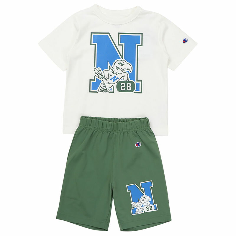 Champion(チャンピオン) 【24春夏】T-SHIRT&SHORTS SET 120cm ホワイト(010) CKZW01