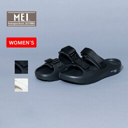 MEI(メイ) 【24春夏】W TAPE SANDAL(Wテープサンダル) M BLACK MEI-SHL-241021