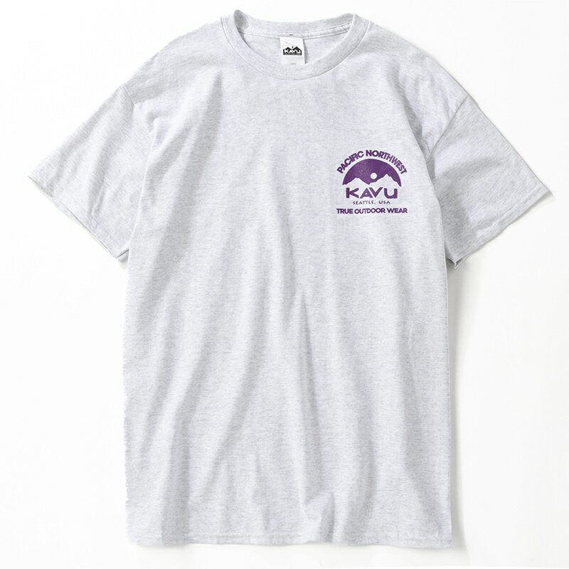 KAVU(カブー) 【24春夏】Pacific Northwest Tee(パシフィックノースウエスト Tee) M アッシュ 19822037013005 2