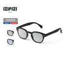 IZIPIZI (CWsW) y24tāzSUN LIGHT COLOR #C / TOX ONE SIZE BLACK L.GREY LENSES IZ-098