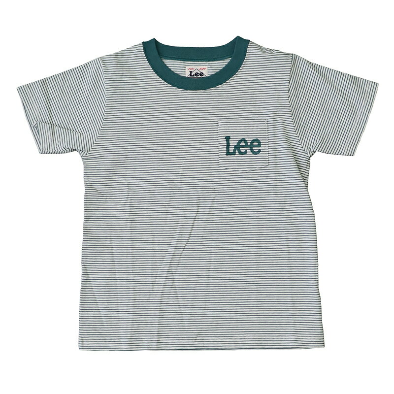 Lee(リー) 【24春夏】Kid's POCKET LOGO S/S TEE キッズ 140cm BEIGE×GREEN LK0878-216