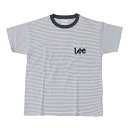 Lee(リー) Women's POCKET LOGO TEE ウィメンズ L BLACK×WHITE LT7142-375