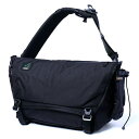AS2OV(アッソブ) 【25春夏】CORDURA FINETEX MESSENGER 30L BLACK 152318-10