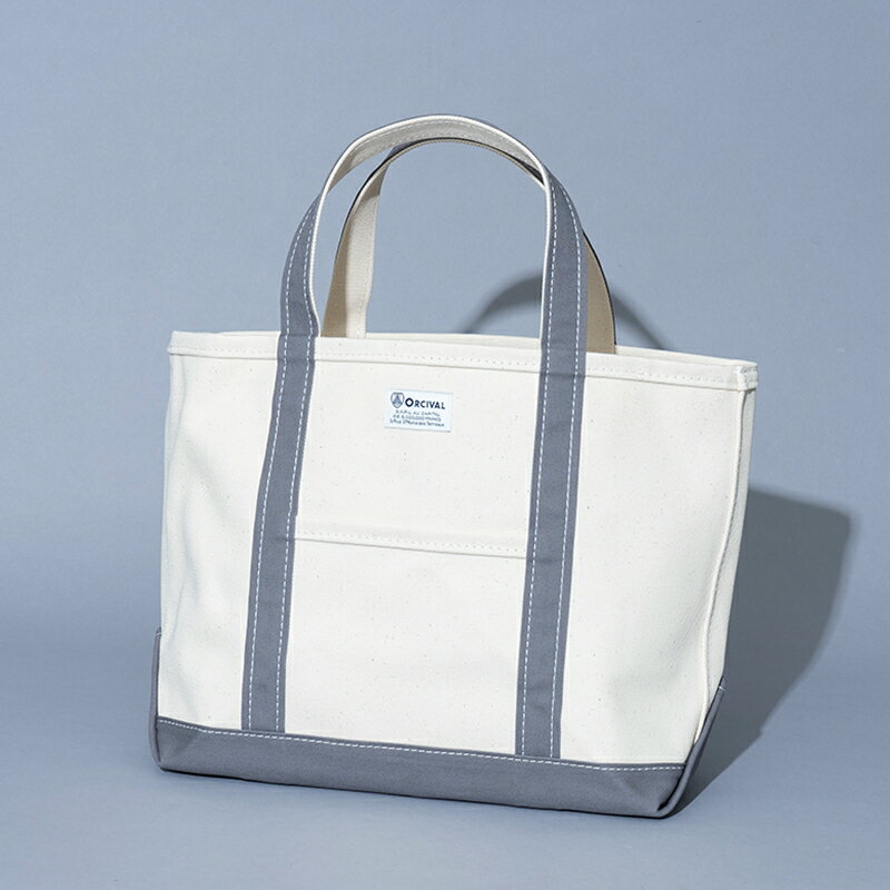 ORCIVAL(オーシバル) 【25春夏】TOTE BAG MIDDLE(トートバッグ・中) ONE SIZE ECRU×IRON GREY #OR-H0284 KWC