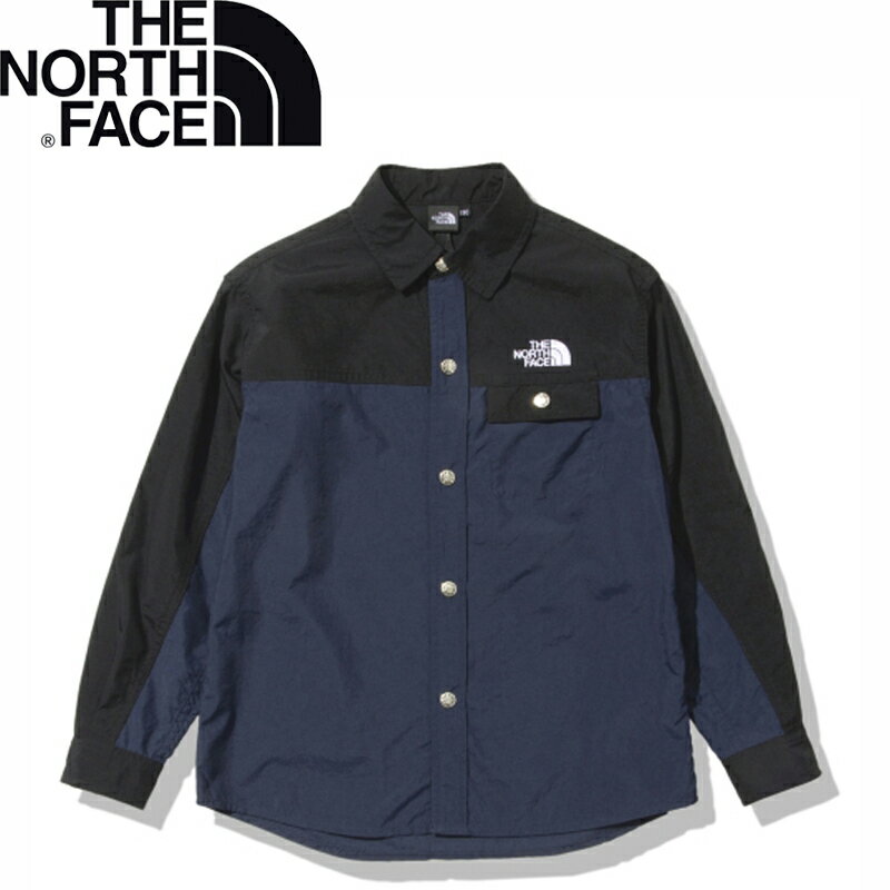 THE NORTH FACE(ザ・ノース・フェイス) Kid's L/S NUPTSE SHIRT キッズ 140cm アーバンネイビー(UN) NRJ12322