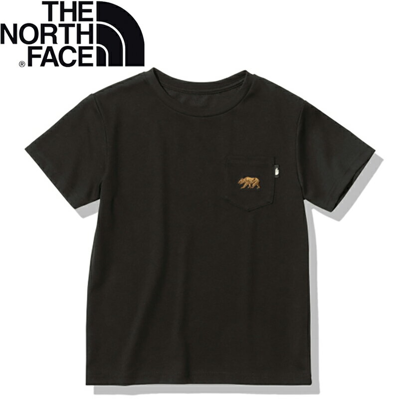 THE NORTH FACE(ザ・ノース・フェイス) Kid's SHORT SLEEVE POCKET TEE キッズ 140cm ブラック(K) NTJ32363