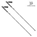 ノーザンカントリー(Northern Country) トレッキングポール(アルミニウム/2本セット) 95~115cm BK TR-3029