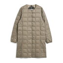 タイオン(TAION) クルーネックロングダウンジャケット ウィメンズ M KHAKI TAION-W104-LONG
