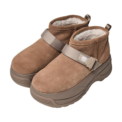 SHAKA(シャカ) 【24秋冬】SHORT MOUTON BOOTIE CHUNKY 25cm TAN/TAUPE SK-299 SHAKA(シャカ) 【24秋冬】SHORT MOUTON BOOTIE CHUNKY 25cm TAN/TAUPE SK-299