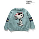 F.O.KIDS(エフ・オー・キッズ) PEANUTSコラボ ニットプルオーバー 110 サックス R513014(4)