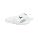 LACOSTE(ラコステ) 【25春夏】SERVE SLIDE 0.0 1251 CFA 4 082(ホワイト×グリーン) 49CFA0042