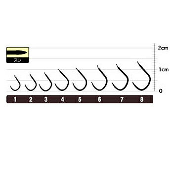 オーナー針 OHヘラ鮒スレ(糸付) 1号-0