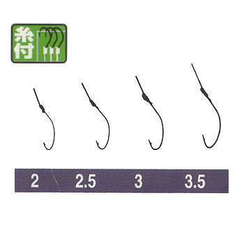 オーナー針 金 ワカサギ(糸付) 2.5号-