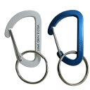 ベルモント(Belmont) カラビナフラット 4mm青&白2pcs VEX-112