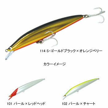 タックルハウス(TACKLE HOUSE) K2F122 122mm 101 パール×レッドヘッド