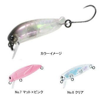 タックルハウス(TACKLE HOUSE) elfin(エルフィン) ミニグラスホッパー 33mm No.7 マット×ピンク