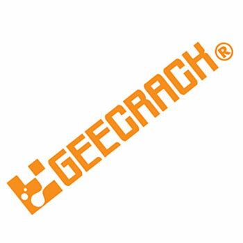 GEECRACK(ジークラック) ロゴステッカー300 オレンジ