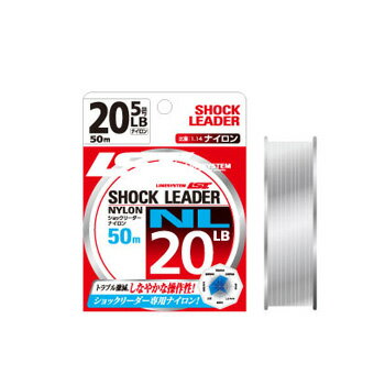 ラインシステム SHOCK LEADER(ショックリーダー)NL 50m 5号/20lb ナチュラル L4020C