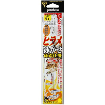 ※納期表示のご説明はこちら仕様／規格●号数：6●ハリス：5●全長：1.5m（捨糸含む・捨て糸はナイロン）●親鈎：チヌ●孫鈎：伊勢尼●1組入●入本数：2 サイズ6鈎/5ハリス メーカー品番45752 商品説明●ベーシックな漆黒仕上げ。●かかりが速い！！生き餌に優しい！！餌にカタクチイワシを使用する場合、1本鈎の仕掛を使用することが多いのですが、孫鈎に小型で強度のある「伊勢尼」を使用する事で、餌に対しての負担を軽減しつつ、掛かりが速い仕掛が実現しました。また、親鈎の位置を自由に調整できるので、孫鈎を餌に刺し込んだり孫鈎をフリーにする（垂らしておく）と言った使い分けも可能です。 特集区分●2024新春まとめ買い 関連ワード●釣り具 釣具 つり具 チヌ釣り 海釣り サイズ・カラー　一覧5鈎/4ハリス6鈎/5ハリス○○ ジャンル識別情報：/g1011/g201/g323/m031/