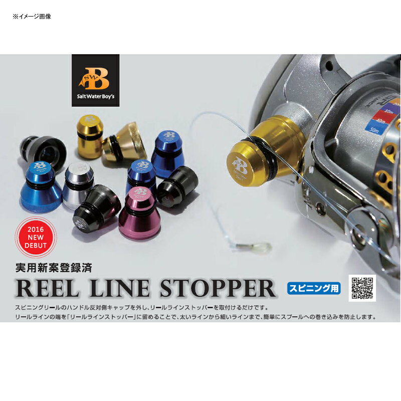 ソルトウォーターボーイズ(SALT WATER BOYS) リールラインストッパー スピニング用 SS-B ガンメタ