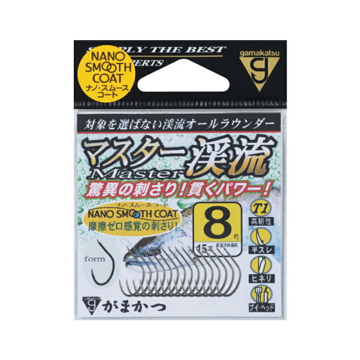 がまかつ(Gamakatsu) T1(ティーワン) マスター渓流(ナノスムースコート) 8号 茶 68473 がまかつ(Gamakatsu) T1(ティーワン) マスター渓流(ナノスムースコート) 8号 茶 68473
