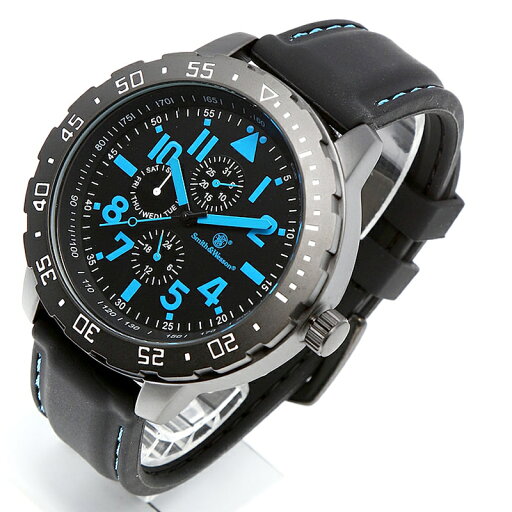 Smith&Wesson(スミス&ウェッソン) CALIBRATOR WATCH(キャリブレーター ウォッチ) ブラック×ブルー sww-877-bl Smith&Wesson(スミス&ウェッソン) CALIBRATOR WATCH(キャリブレーター ウォッチ) ブラック×ブルー sww-877-bl