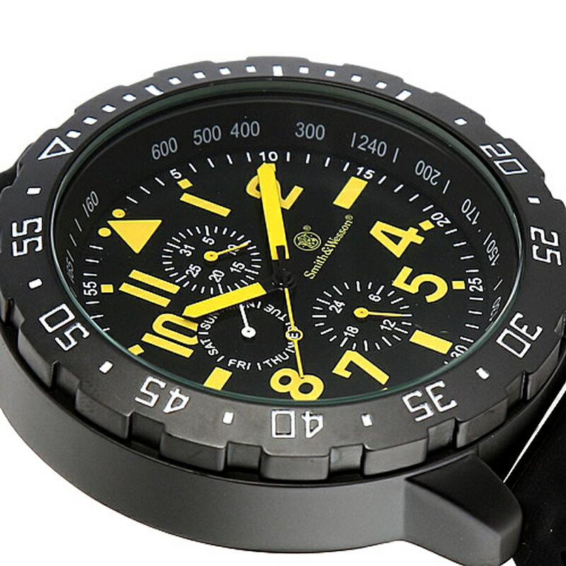 Smith&Wesson(スミス&ウェッソン) CALIBRATOR WATCH(キャリブレーター ウォッチ) ブラック×イエロー sww-877-yw