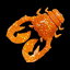 ジャッカル(JACKALL) ちびチヌ蟹 1インチ オレンジゴールドフレーク 102199032920
