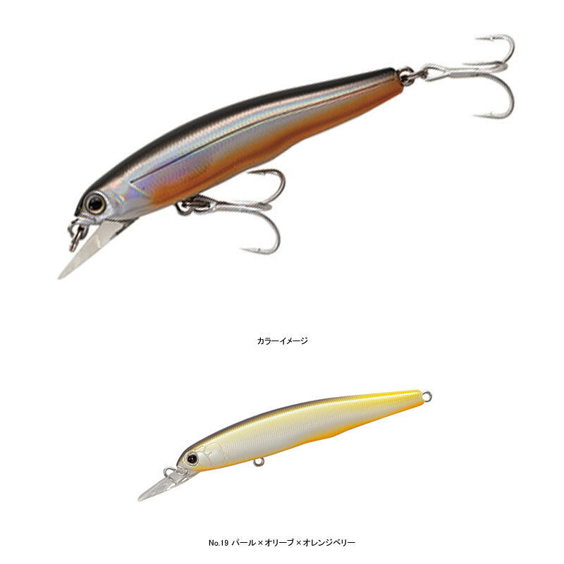 タックルハウス(TACKLE HOUSE) Double Dia ビットストリーム 73mm/SS No.19 パール×オリーブ×オレンジベリー SS73