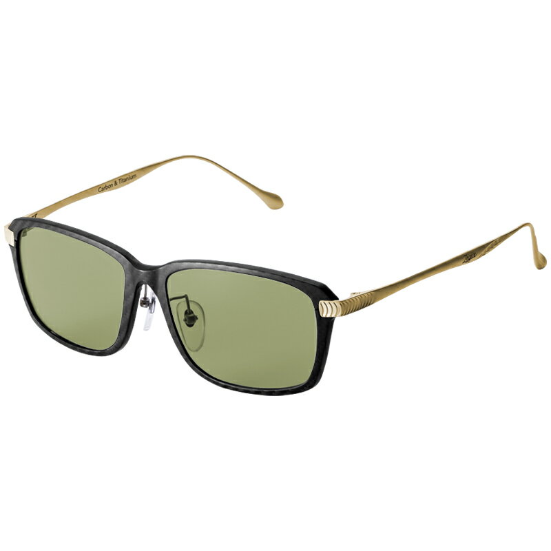 Zeque by ZEAL OPTICS(ゼクー バイ ジールオプティクス) JET(ジェット) BLACK/GOLD イーズグリーン F-1784